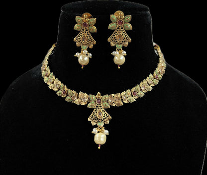 Kundan Necklace set for Women. Jewellery Sets for Girls Wedding. New Necklace Set with Earring