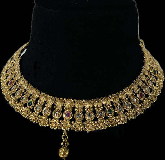 BRASS HIGH GOLD ANTIQUE CHOKER